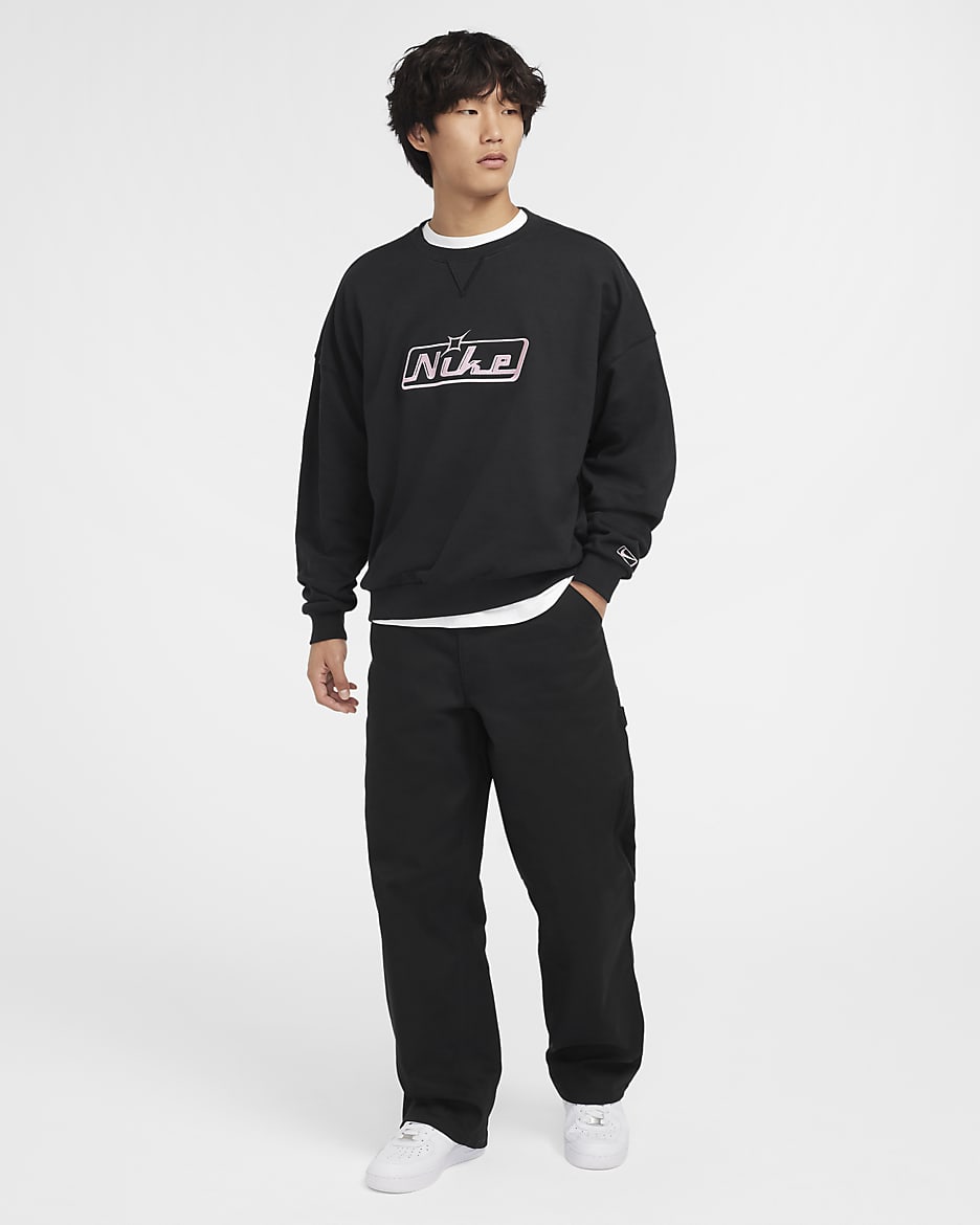 Nike Club Men s Oversized Crew Neck Sweatshirt